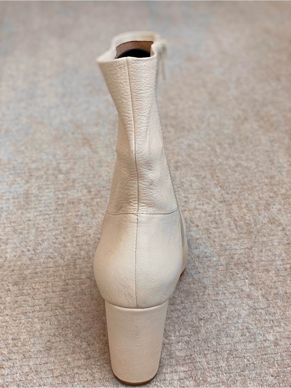 Rachel Comey Ivory Leather Ankle Booties - Picture 4 of 7